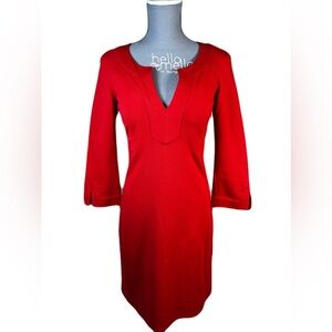 Diane Von Furstenberg 4 Timeless Elegant Sheath Cocktail Dress Stretch Bell